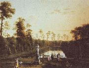 Parklandschaft mit Venusbassin im Berliner Tiergarten Jacob Philipp Hackert